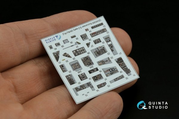 Quinta Studio QD48368 Buccaneer S.2 early 3D-Printed &amp; coloured Interior on decal paper (Airfix) 1/48