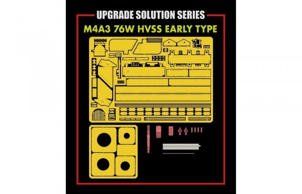 Rye Field Model 2026 M4A3 76W HVSS EARLY TYPE UPGRADE SOLUTION SERIES 1/35