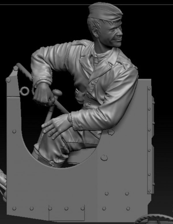 Thunder Model F35009 US Crew M1A1 Wrecker with Optional French Heads 1/35