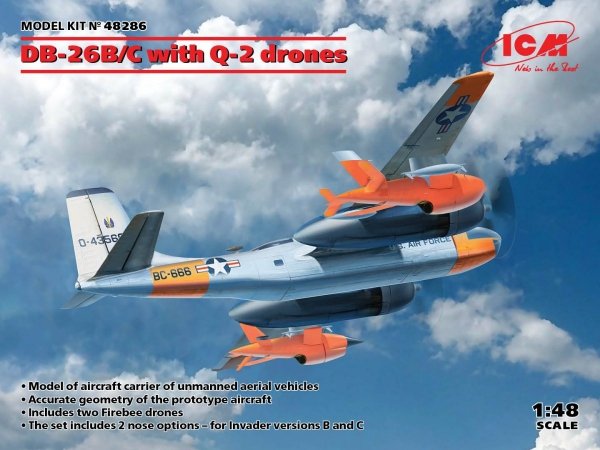 ICM 48286 DB-26B/C with Q-2 drones 1/48