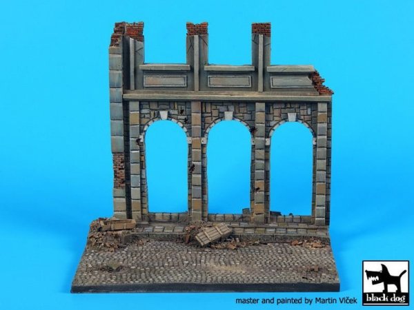 Black Dog D48002 House ruin (Europe) base 1/48