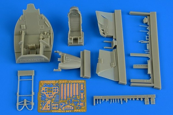 Aires 4725 SAAB J-29 Tunnan cockpit set 1/48 PILOT REPLICAST