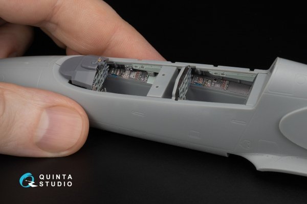 Quinta Studio QD+48603 L-39ZA 3D-Printed &amp; coloured Interior on decal paper ( Trumpeter )( with 3D-printed resin parts ) 1/48