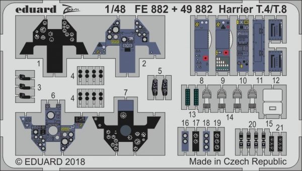 Eduard FE882 Harrier T.4/ T.8 KINETIC MODEL 1/48