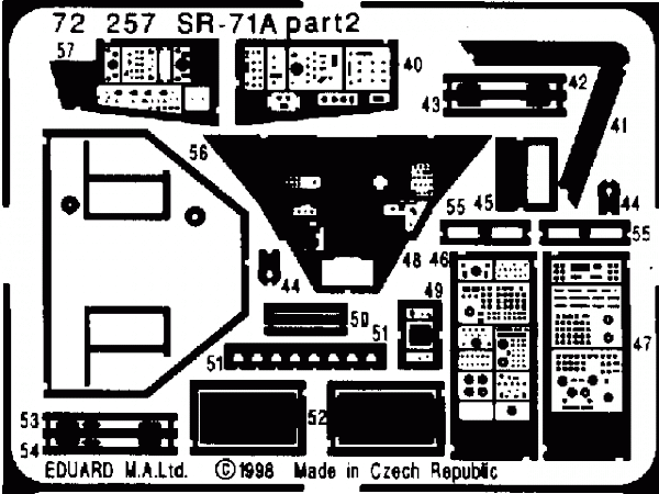 Eduard 72257 SR-71A Blackbird 1/72 ACADEMY MINICRAFT