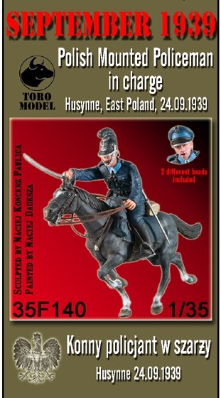Toro 35F140 - Wrzesień 1939 - Konny policjant w szarży Husynne, 24.09.1939 1/35