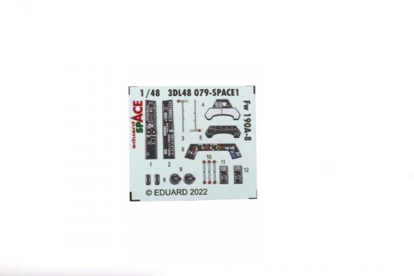 Eduard 3DL48079 Fw 190A-8 SPACE EDUARD 1/48