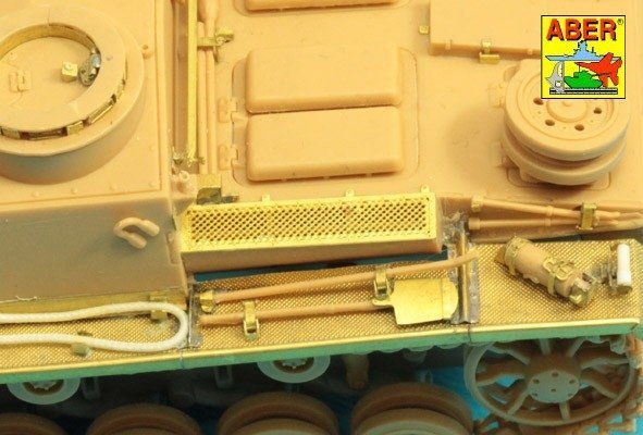Aber 48A31 Grilles for Pz.Kpfw. III &amp; Stug III Fit to Tamiya models: 32540; 32524; 32525; 32543; 1/48