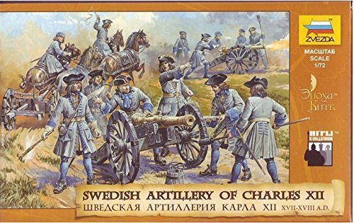Zvezda 8066 Swedish Artillery of Charles XII 1/72