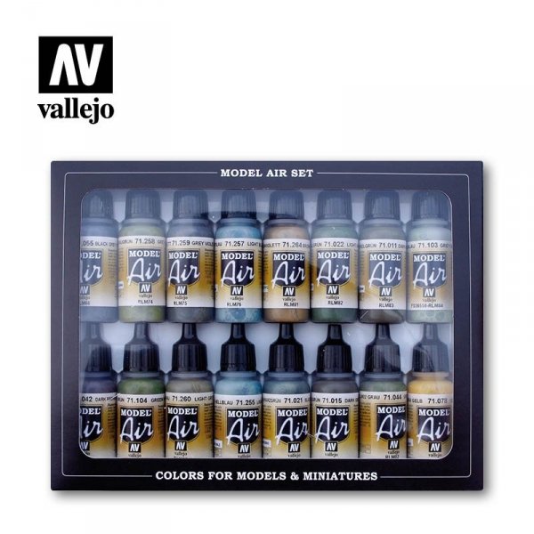 Vallejo 71193 Model Air - RLM Complete Set 16 pcsx17ml