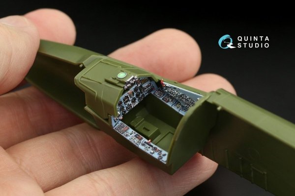 Quinta Studio QDS-48249 Su-25 3D-Printed &amp; colored Interior on decal paper (Zvezda) 1/48