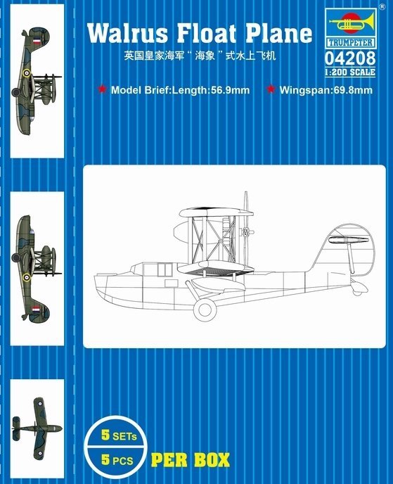 Trumpeter 04208 HMS Walrus Float Plane 1/200