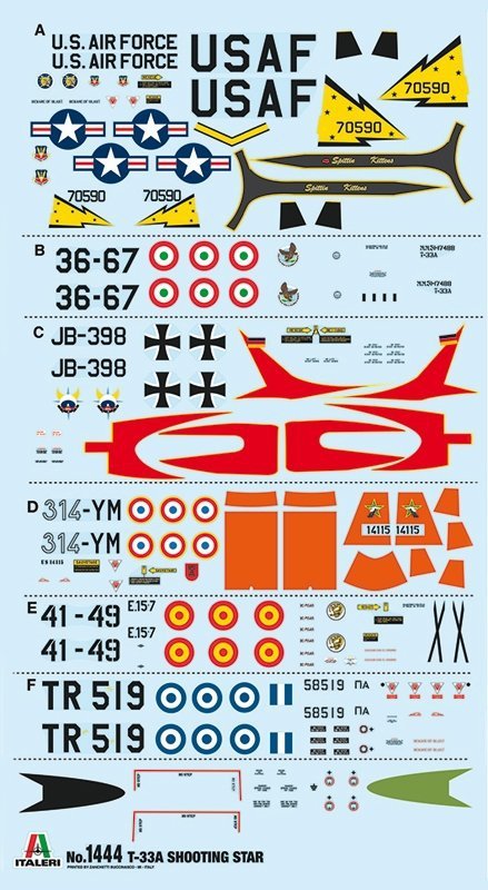 Italeri 1444 T-33A SHOOTING STAR 1/72