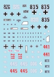 Star Decals 72-A1144 Frundsberg 2. 10. SS-Panzer Division. StuG III Ausf G and SdKfz 251/1 Ausf D, SdKfz 251/3 Ausf D, SdKfz 251/9 Ausf D 1/72