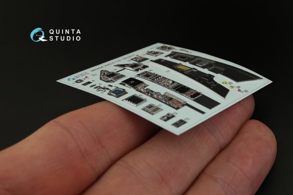 Quinta Studio QD32010 Mirage 2000-5 3D-Printed &amp; coloured Interior on decal paper (for Kitty Hawk kit) 1/32