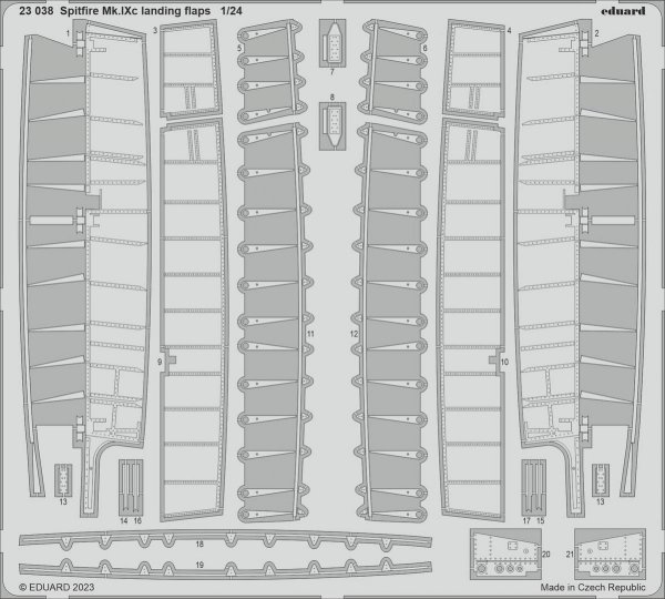 Eduard 23038 Spitfire Mk. IXc landing flaps AIRFIX 1/24