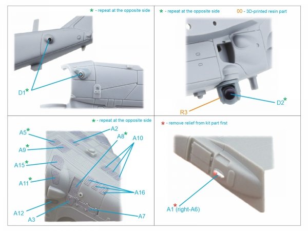 Quinta Studio QP+72021 Big Exterior Set for Ka-52 (Dream Model) 1/72