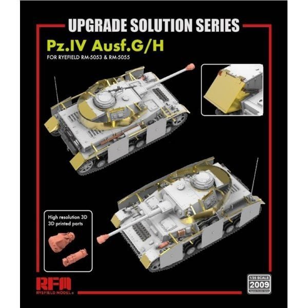 Rye Field Model 2009 Pz.Kpfw.IV Ausf.G/H UPGRADE SOLUTION 1/35