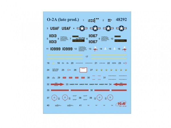 ICM 48292 O-2A (late production) USAF Observation Aircraft 1/48