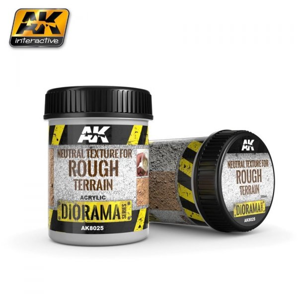 AK Interactive AK8025 Neutral Texture For Rough Terrain 250ML (BASE PRODUCT)