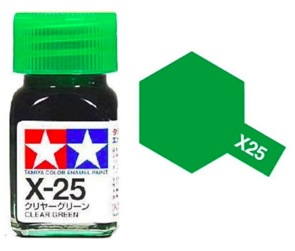 Tamiya X25 Clear Green (80025) Enamel Paint