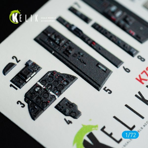 KELIK K72059 MIG-21 F-13 INTERIOR 3D DECALS FOR REVELL KIT 1/72