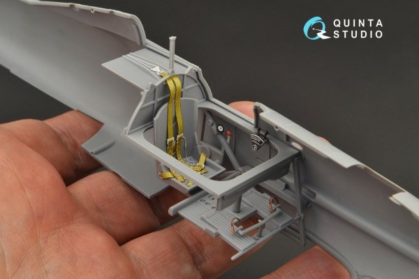 Quinta Studio QD32134 Gloster Gladiator Mk I 3D-Printed &amp; coloured Interior on decal paper (ICM) 1/32