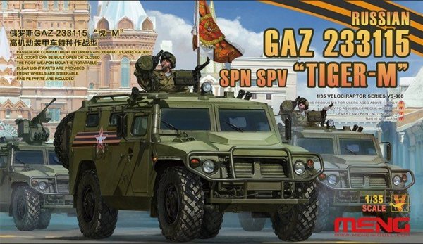 Meng Model VS-008 Russian GAZ 233115 Tiger-M SpN SPV 1/35