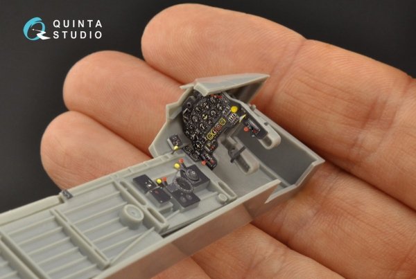 Quinta Studio QD48098 Ju 87B-2/R-2 3D-Printed &amp; coloured Interior on decal paper (Hasegawa) 1/48