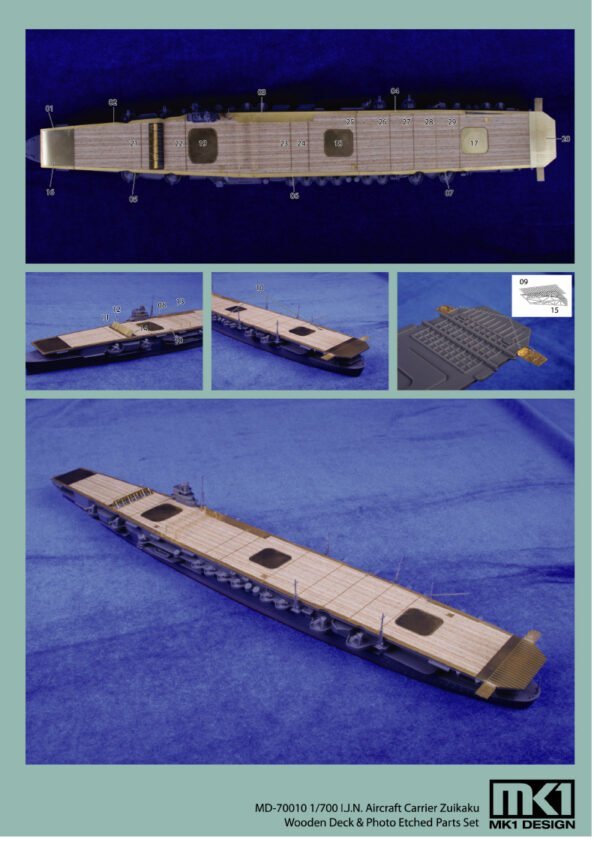 MK1 Design MS-70008 I.J.N SHOKAKU DETAIL-UP ETCHED PART 1/700