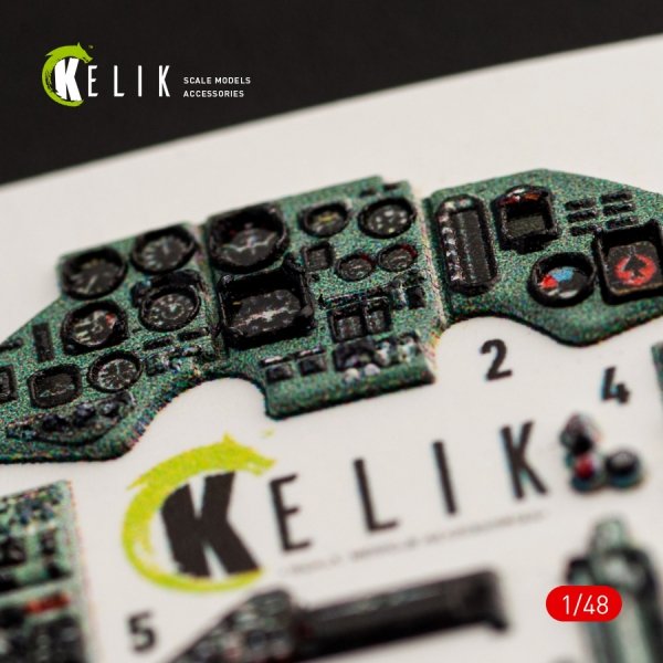 KELIK K48051 SU-27 FLANKER INTERIOR 3D DECALS FOR GWH KIT 1/48