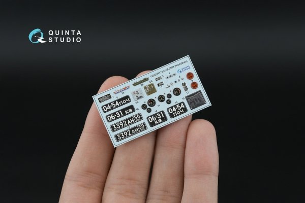 Quinta Studio QDS-35172 KrAZ-255B 3D-Printed &amp; coloured Interior on decal paper (HobbyBoss) (Small version) 1/35