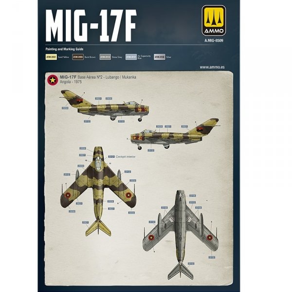 AMMO by Mig Jimenez 8509 MiG-17F / LIM-5 Poland-Cuba-Angola 1/48