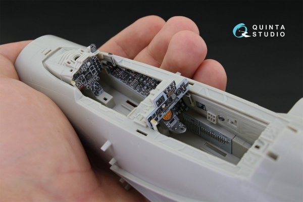 Quinta Studio QD32037 F-4J 3D-Printed &amp; coloured Interior on decal paper (for Tamiya kit) 1/32