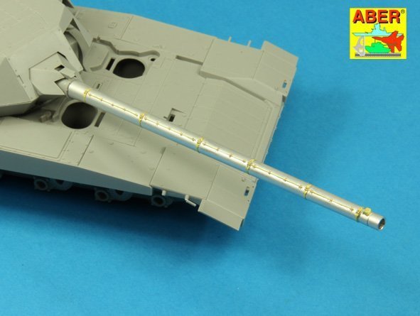 Aber 35 L-187 Armament for Russian Main Battle Tank T-14 ARMATA barrel for 125 mm 2A82-1M cannon &amp; barrel for 12,7 mm Kord AA MG 1/35