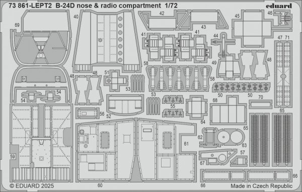 Eduard BIG72189 B-24D part I for AIRFIX 1/72