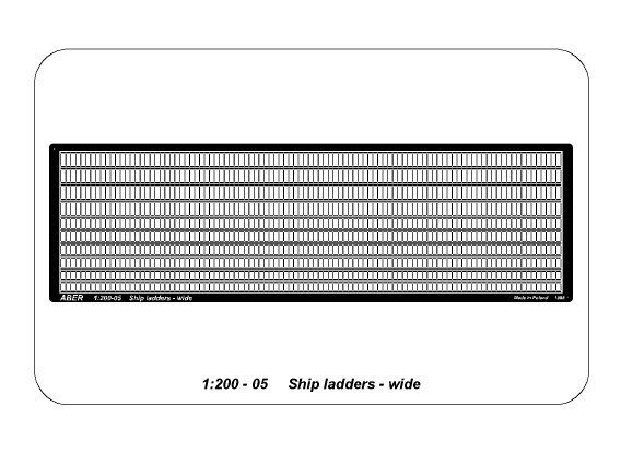 Aber 200-05 Ship ladders - wide (1:200)