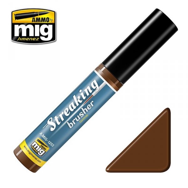 AMMO of Mig Jimenez 1253 Streaking Brusher Grime