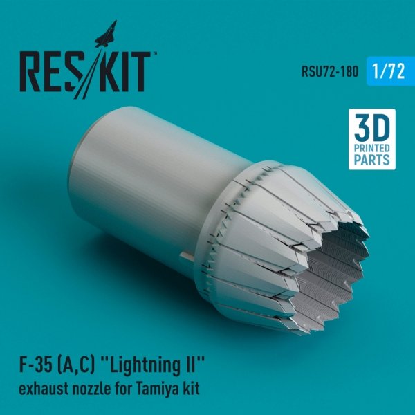 RESKIT RSU72-0180 F-35 (A,C) &quot;LIGHTNING II&quot; EXHAUST NOZZLE FOR TAMIYA KIT (3D PRINTED) 1/72