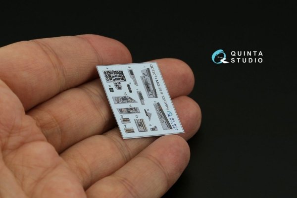 Quinta Studio QD72071 MiG-29 9-12 3D-Printed &amp; coloured Interior on decal paper (GWH) 1/72