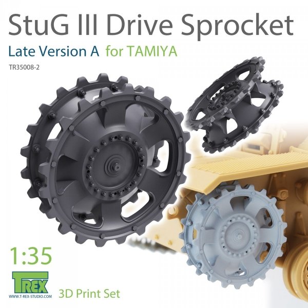 T-Rex Studio TR35008-2 Stug III Sprocket Set (Late Version A) for TAMIYA 1/35