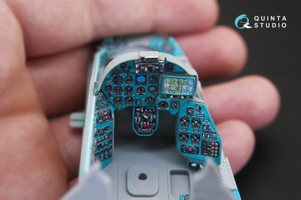 Quinta Studio QD35020 Mi-24V 3D-Printed &amp; coloured Interior on decal paper (for Trumpeter kit) 1/35