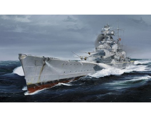 Trumpeter 05775 German Cruiser Admiral Hipper (1940) 1:700