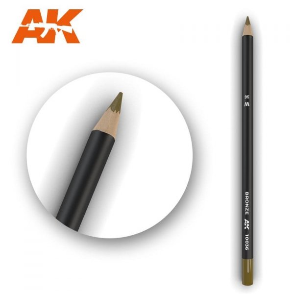 AK Interactive AK10036 Watercolor Pencil BRONZE