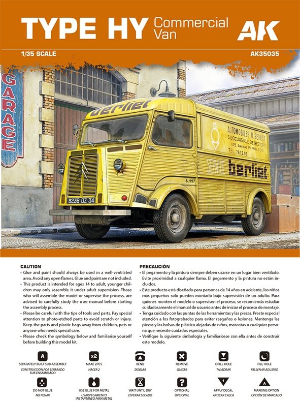 AK Interactive AK35035 Type HY Commercial Van 1/35