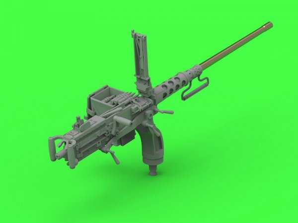 Master GM-35-070 Browning M2HB .50 cal (12,7mm) - z mocowaniem do niszczyciela czołgów M10 (kołyska D70627 z małą skrzynką amunicyjną D68375) 1/35