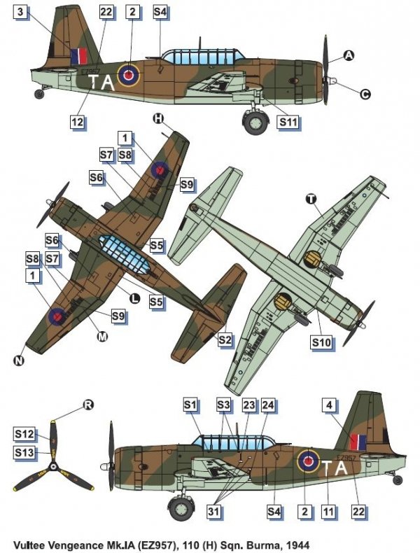 Dora Wings 72038 Vultee A-31 Vengeance 1/72