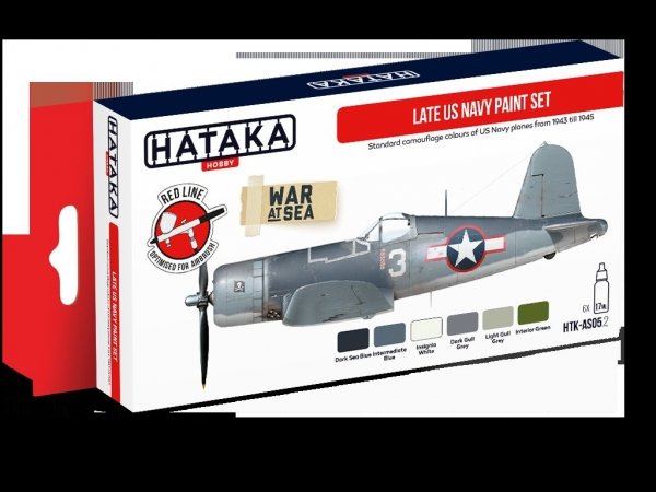 Hataka HTK-AS05.2 Late US Navy paint set 6x17ml