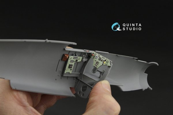 Quinta Studio QD32268 Hs 123A-1 early 3D-Printed &amp; coloured Interior on decal paper (ICM) 1/32