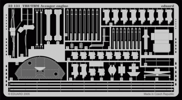 Eduard 32131 TBF/ TBM engine 1/32 TRUMPETER